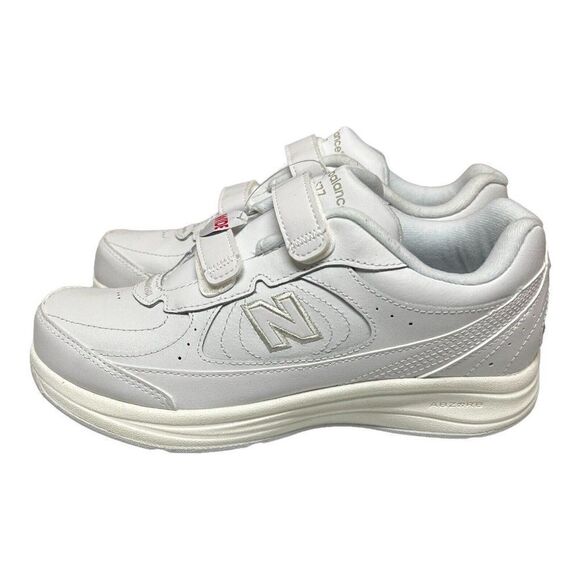 NEW BALANCE WOMEN'S 6 WW577VW 2 STRAP HOOK LOOP WHITE WALKING SHOES D WIDTH - Picture 1 of 8